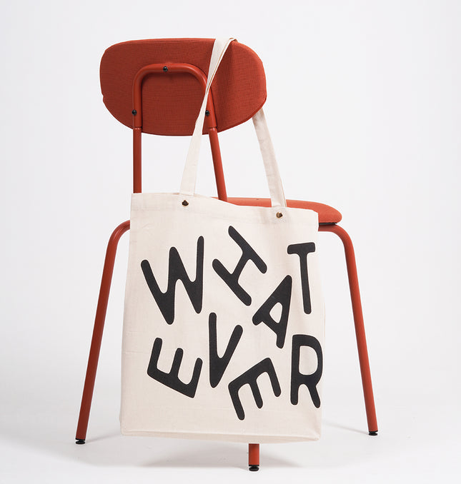 What Ever Canvas Tote Bag White