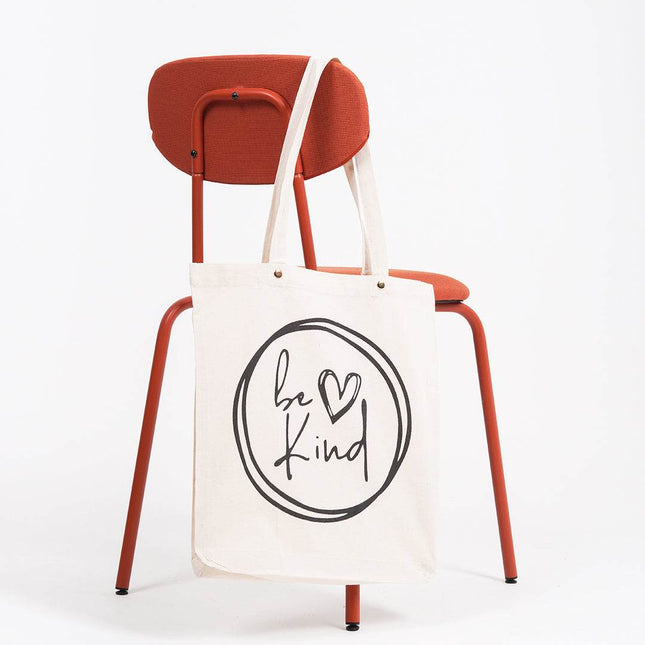 Be Kind Canvas Tote Bag - HASHTACK