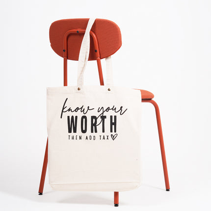 Know Your Worth Tote Bag