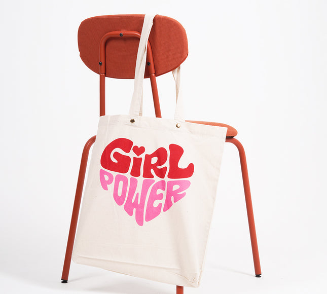 Girl Power Canvas Tote Bag