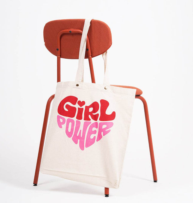 Girl Power Canvas Tote Bag - HASHTACK