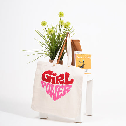 Girl Power Canvas Tote Bag