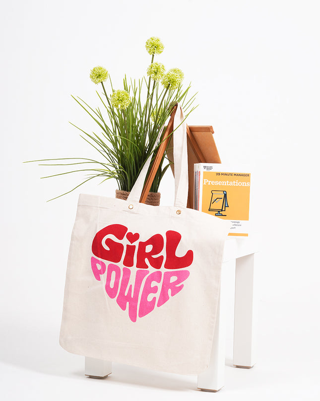 Girl Power Canvas Tote Bag