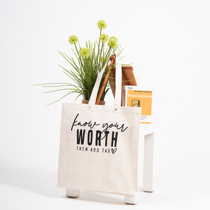 Know Your Worth Tote Bag