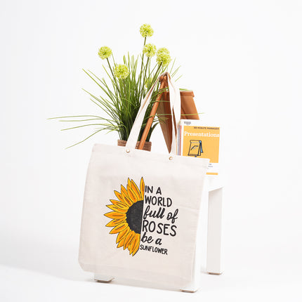 In A Wolrd Full of Roses Canvas Tote Bag