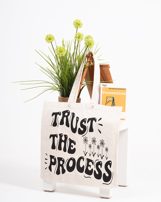 Trust The Process Canvas Tote Bag