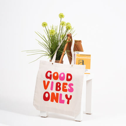 Good Vibes Only Canvas Tote Bag