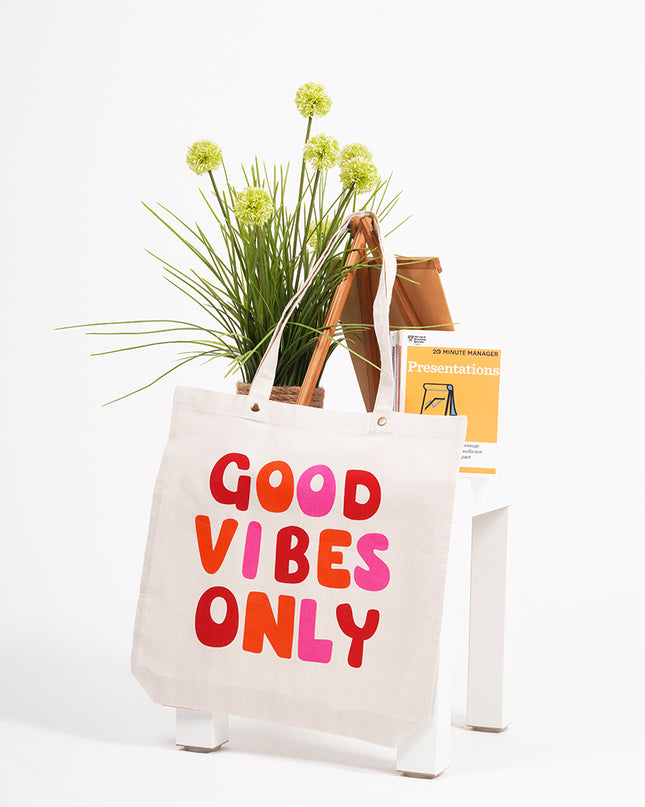 Good Vibes Only Canvas Tote Bag