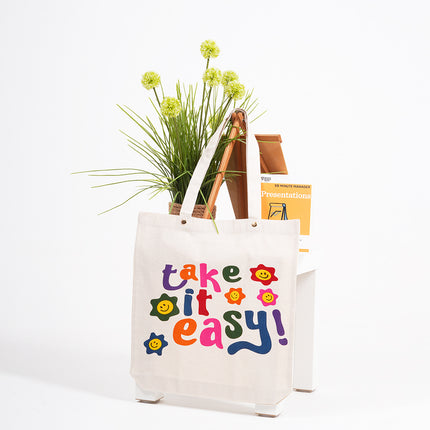 Take It Easy Canvas Tote Bag