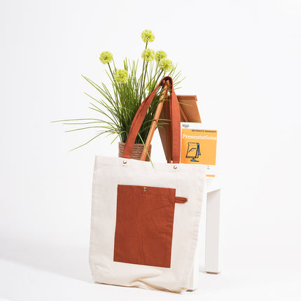 Cocoa Canvas Tote Bag