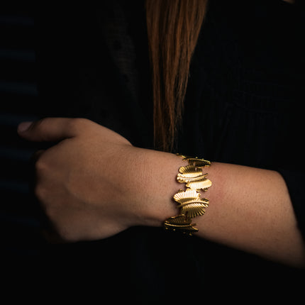 Golden Leaf Adjustable Cuff
