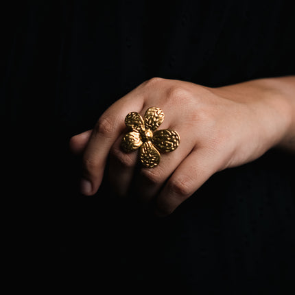 Rose Radiance Gold Adjustable Ring