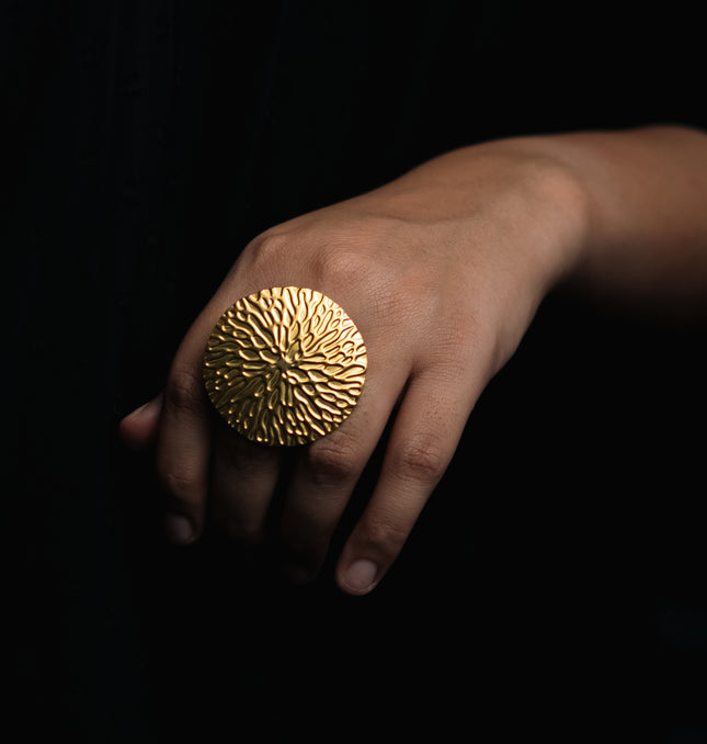 Timeless Wide Gold Adjustable Ring