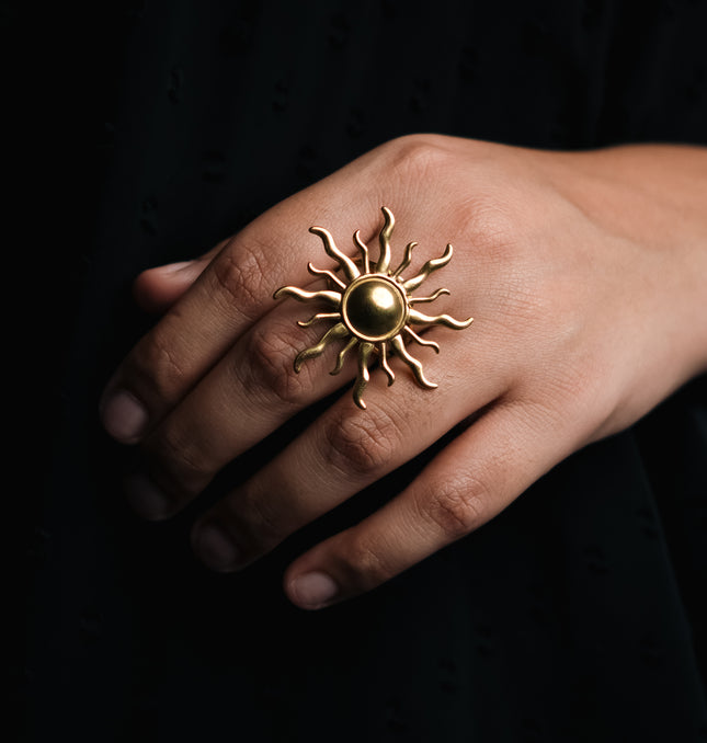 Radiant Sun Adjustable Ring