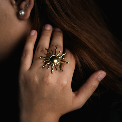Radiant Sun Adjustable Ring