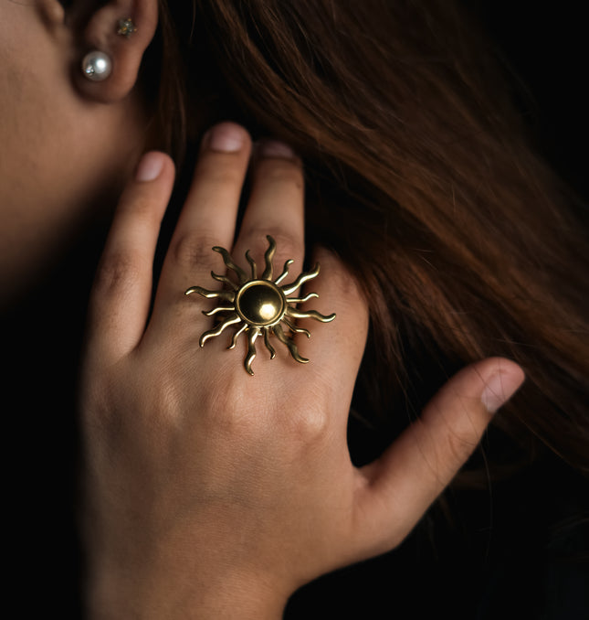 Radiant Sun Adjustable Ring