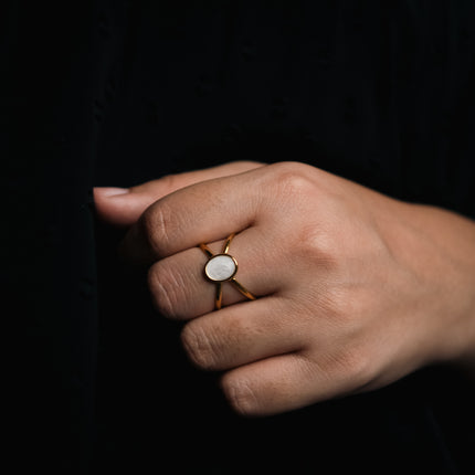 Daisy Glow Adjustable Ring