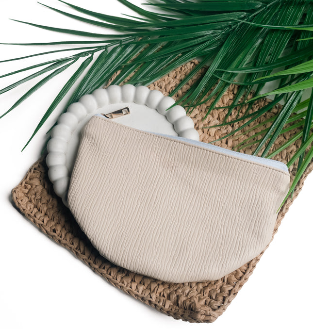 Classic Beige Pouch for Women – Stylish Everyday Essential