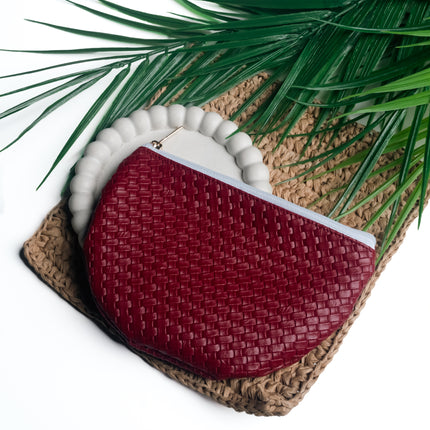 Trendy Red Pouch for Women – Durable & Chic