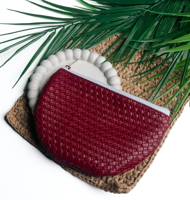 Trendy Red Pouch for Women – Durable & Chic