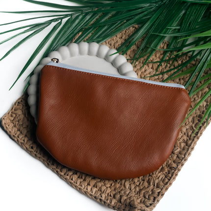 Classic Brown Leather Pouch
