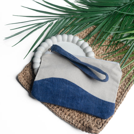 Stylish Canvas & Denim Pouch
