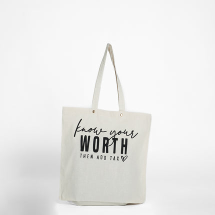 Know Your Worth Tote Bag