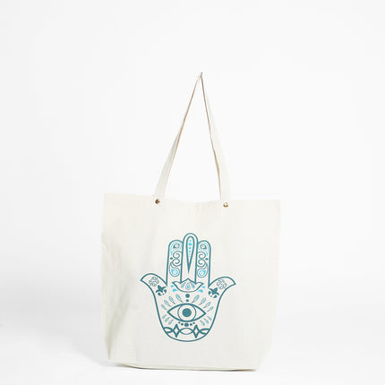 Palm Evil Eye Tote Bag