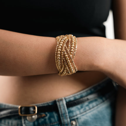 GlamStrike Golden Adjustable Cuff