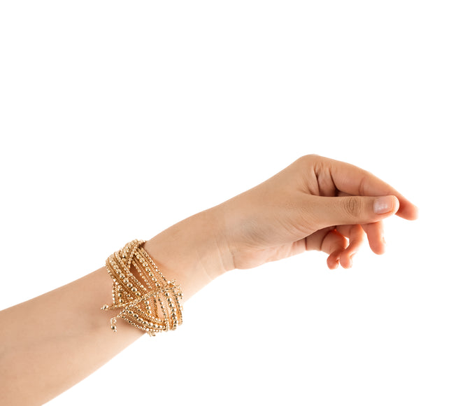GlamStrike Golden Adjustable Cuff