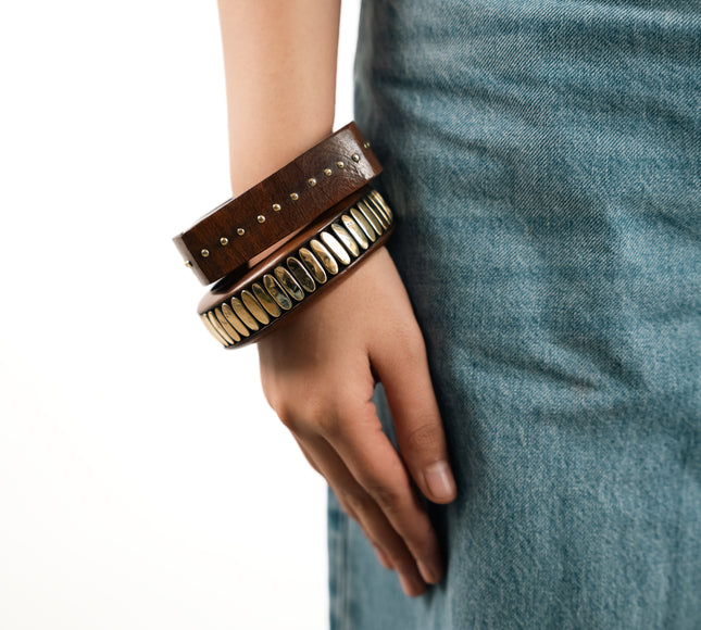Desert Drift Wooden Bangles