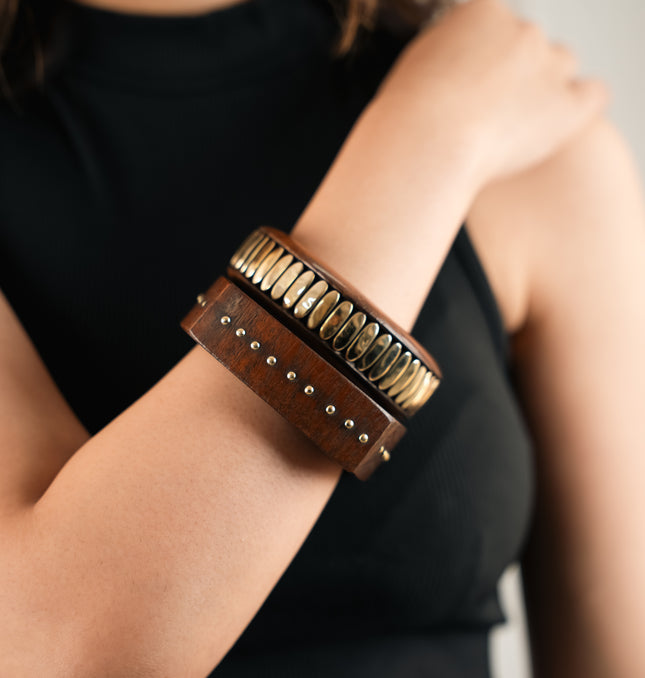 Desert Drift Wooden Bangles