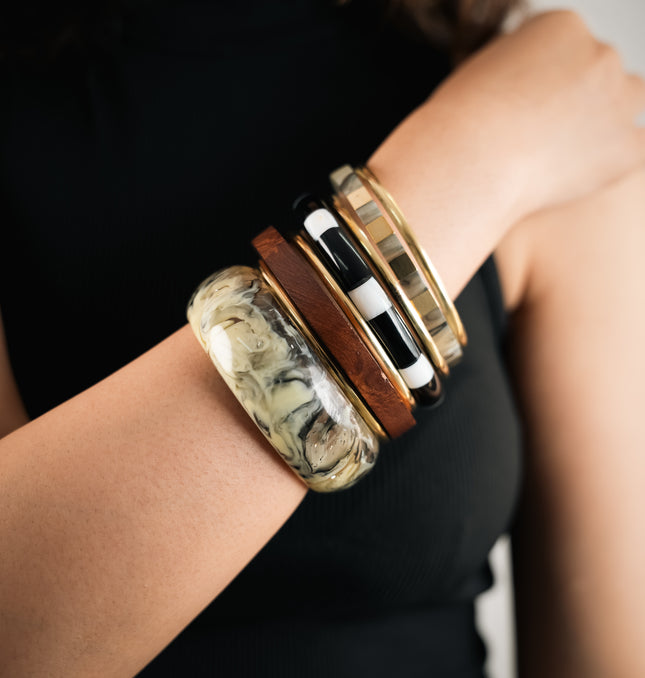 Marble Muse Resin Bangles