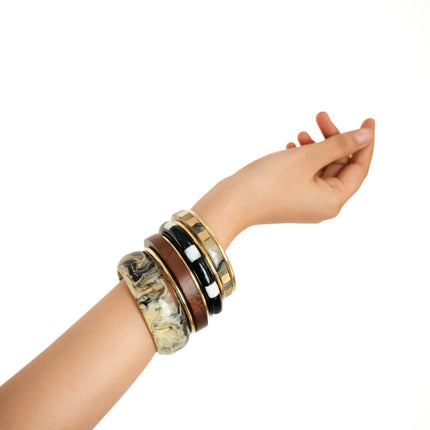 Marble Muse Resin Bangles