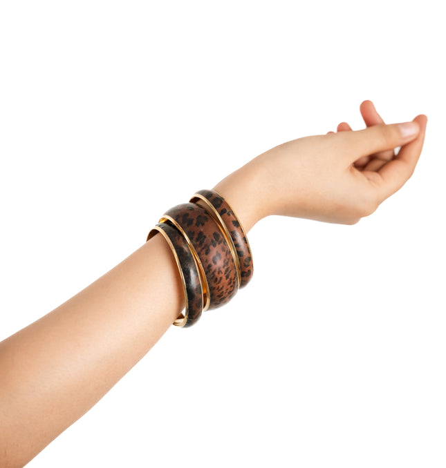 Roar Statement Resin Bangles
