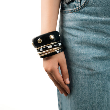 Midnight Luxe Resin Bangles