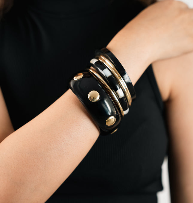 Midnight Luxe Resin Bangles