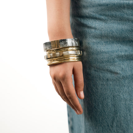 Pearl Ash Luxe Bangles