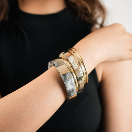 Pearl Ash Luxe Bangles