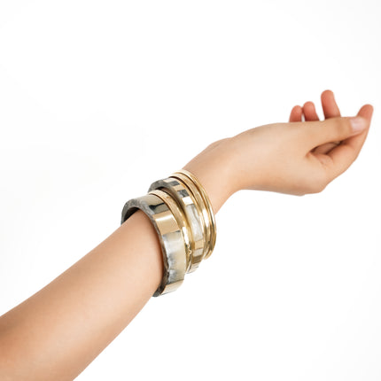Pearl Ash Luxe Bangles
