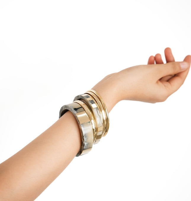 Pearl Ash Luxe Bangles
