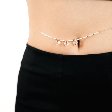 Crystal Glow Body Chain from Hashtack