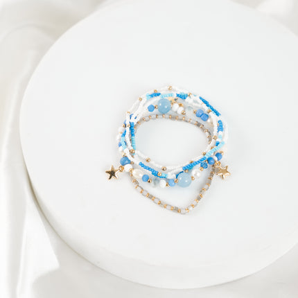 Indigo Aura Stackable Bracelet