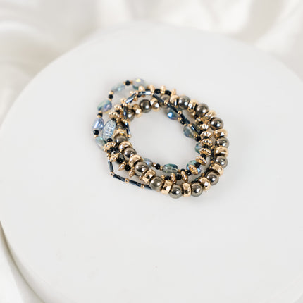 Smoky Gold Stackable Bracelet