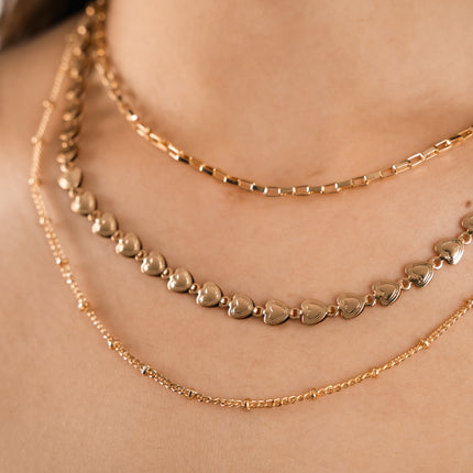 Golden Dream Triple Layered Necklace