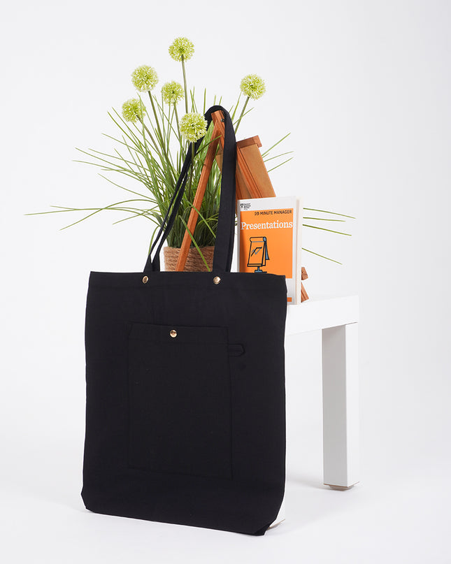 Blackout Luxe Canvas Tote Bag