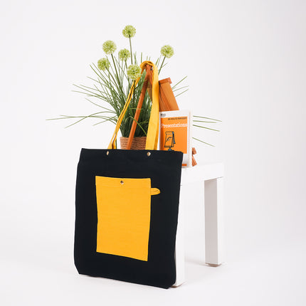 Yellow Rush Canvas Tote Bag