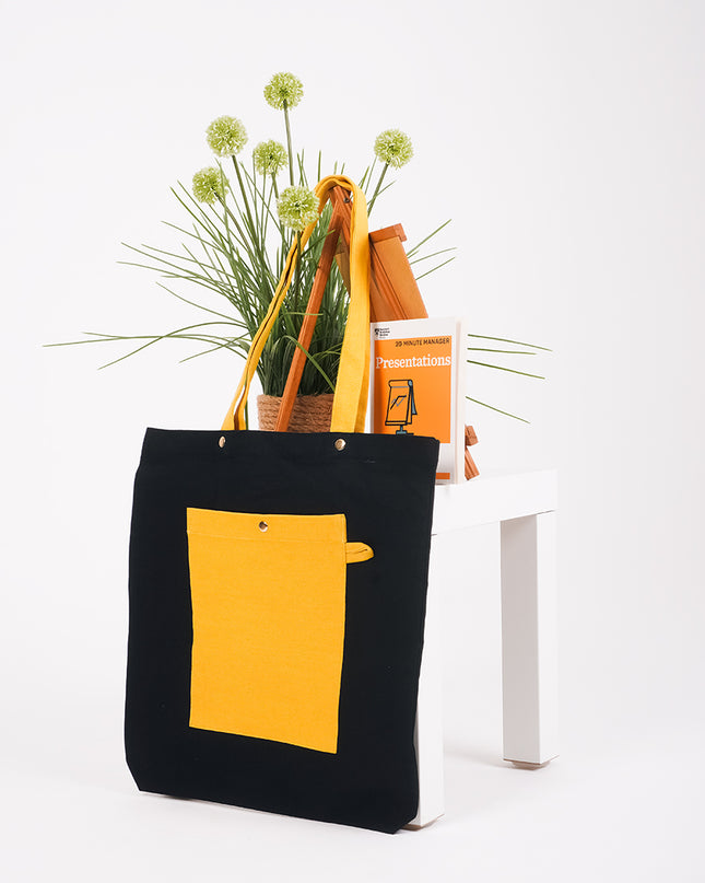 Yellow Rush Canvas Tote Bag