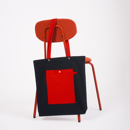 Bold Black And red Canvas Tote Bag