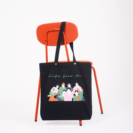 Life Goes On Canvas Tote Bag